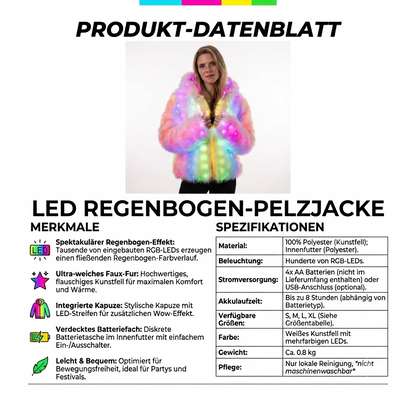 LED Pelz Jacke
